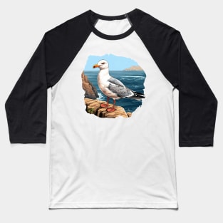 Cute Seagull Baseball T-Shirt